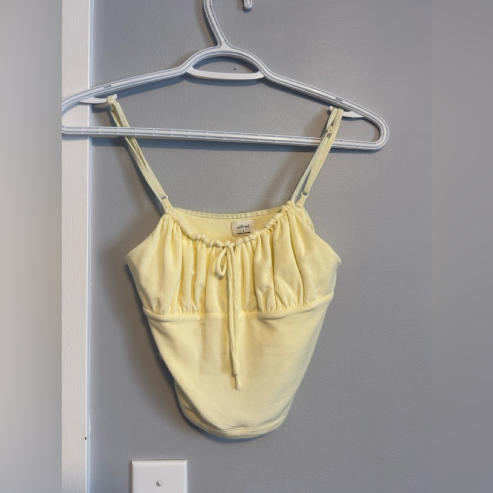 Wilfred Butter Yellow Ruched Top